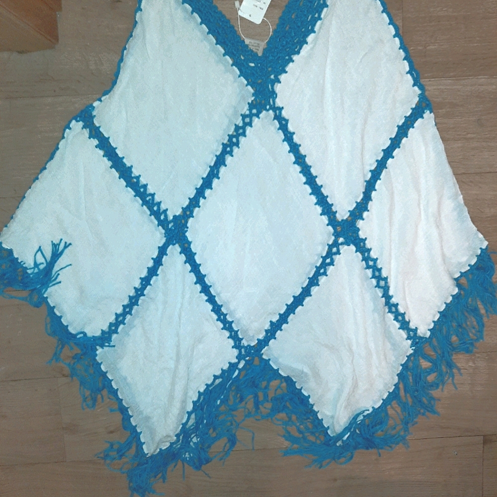 Fringy tank/swimsuit cover